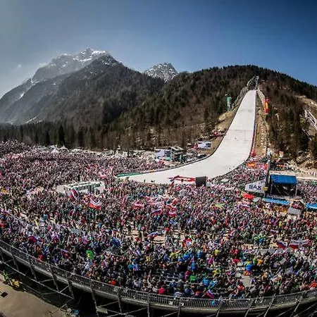 Fully Equipped Six Bedroom House 15 Kilometers From Bled - With A Terrace, Garden, Playground, And Parking